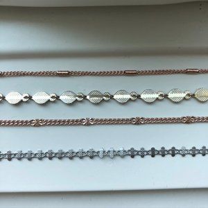 American Eagle 4 piece metal choker set